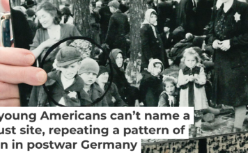 Irene Fogel Weiss holds a photograph of her mother and brothers, who were killed during the Holocaust, during a ceremony at the U.S. Capitol on April 14, 2026, in Washington. Heather Diehl/Getty Images